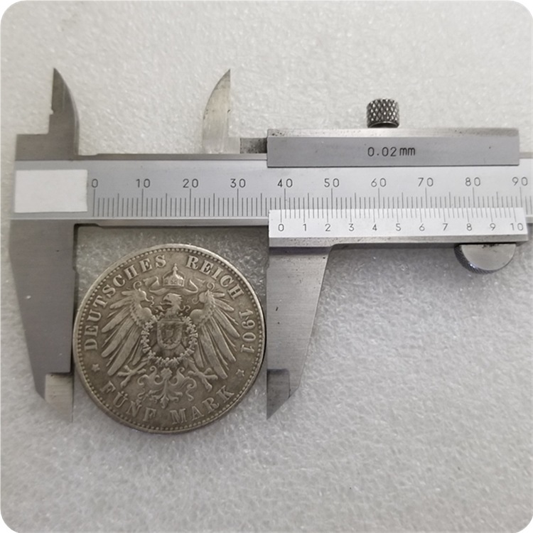 Antique Crafts German 1901 Brass Material Foreign Commemorative Coins Silver Dollar Wholesale # 1786