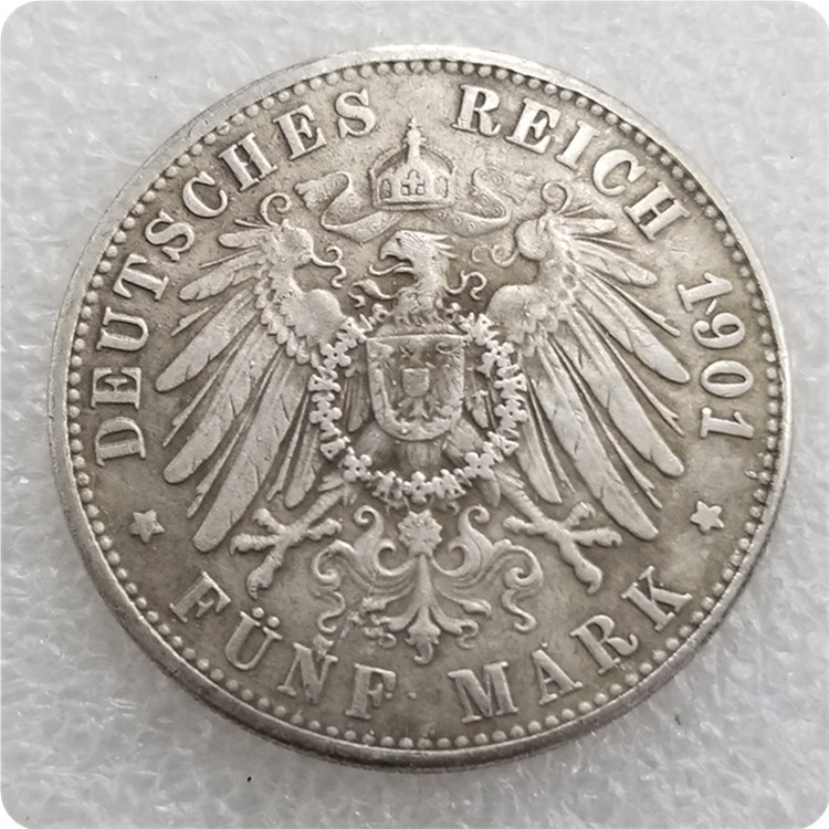 Antique Crafts German 1901 Brass Material Foreign Commemorative Coins Silver Dollar Wholesale # 1786