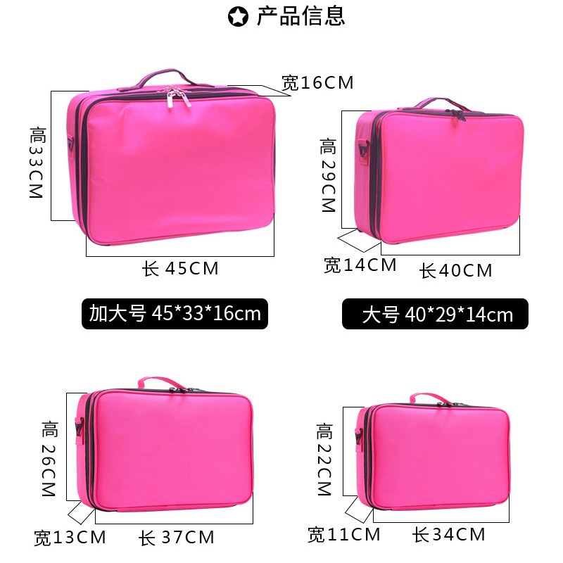 Factory wholesale makeup artist makeup special makeup case partition large portable makeup bag luggage portable toolbox