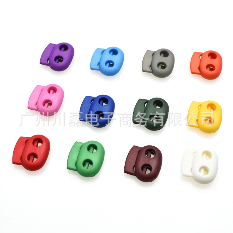 Цветная пластиковая пружинная пряжка с отверстием 5мм, двойная пряжка, пряжка для регулировки веревки