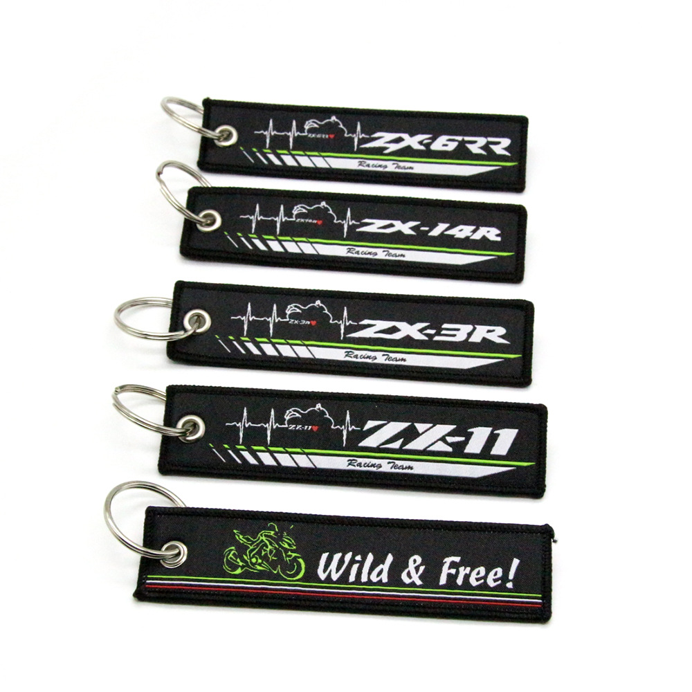 Cross-border personality trend key chain for Kawasaki motorcycle pendant universal ring simple gift