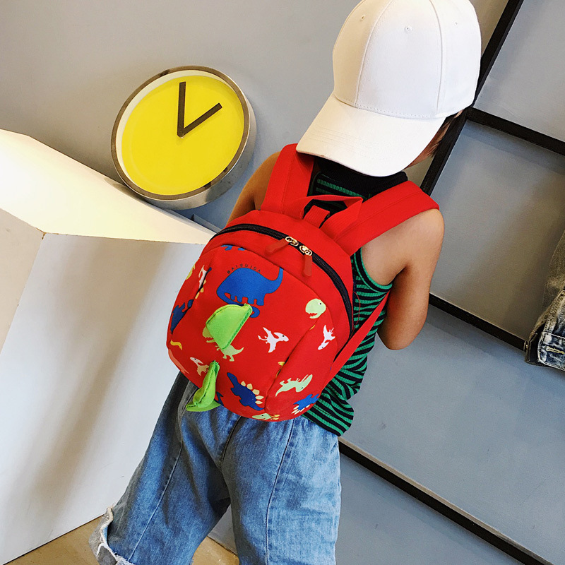 Schoolbag Children's Schoolbag Dinosaur Cartoon Kindergarten Backpack Korean-style Cute Baby Anti-loss Book Backpack