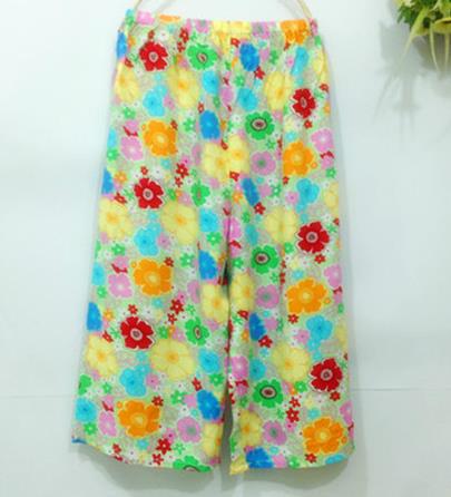 Summer Cotton Silk Pajamas for Adults and Men, Artificial Cotton Home Cotton Silk Cropped Pants, Oversized Shorts Wholesale