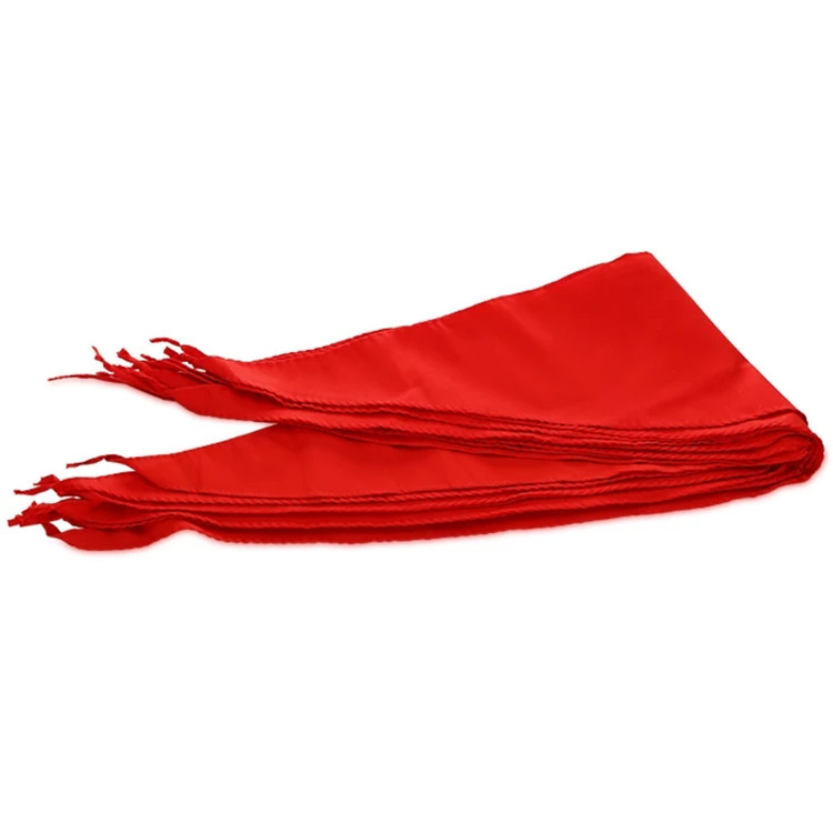 Red scarf Bud independent packaging 1.2 meters 1 meter large small cotton cotton silk primary school student red scarf