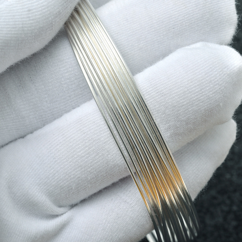 S999 Pure Silver Wire, Sterling Silver Wire, Wood Inlay, Filigree Enamel Hand-Wound Braided DIY Accessories, Silver Rod