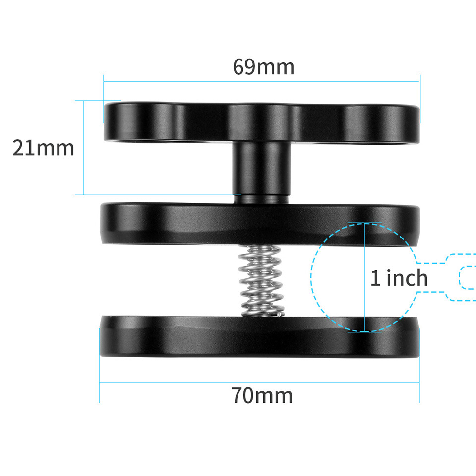 Diving Photography Aluminum Alloy Butterfly Clip Underwater Camera Waterproof Shell Diving Butterfly Clip Lamp Arm Ball Head Bracket