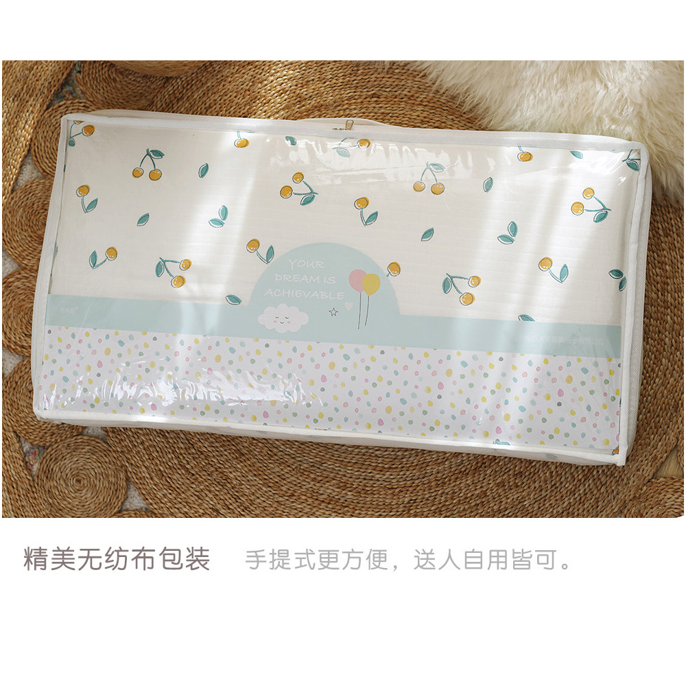 Crib Fence Pure Cotton Gauze Baby Anti-Collision Guardrail Free Combination Zoo 60*30*3 Removable and Washable