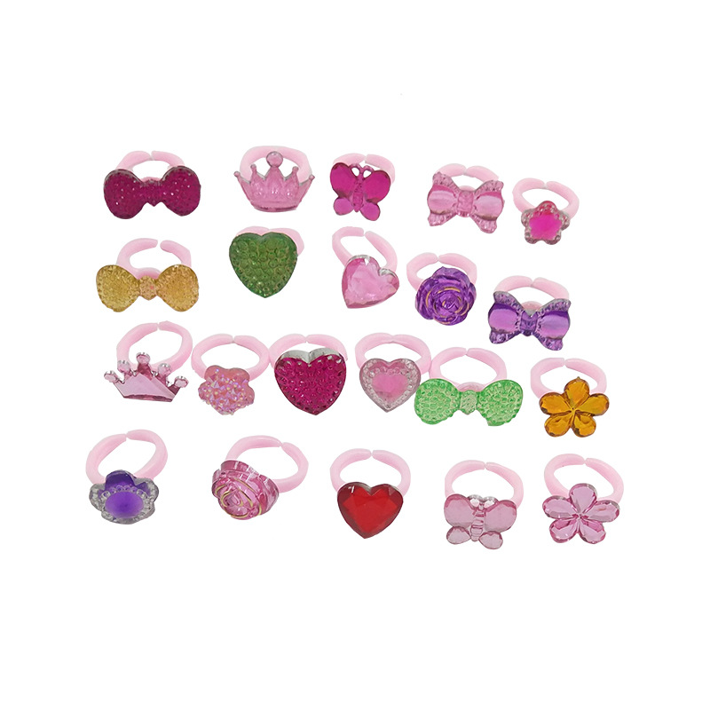 New Korean style resin cartoon small commodity children's jewelry plastic ring