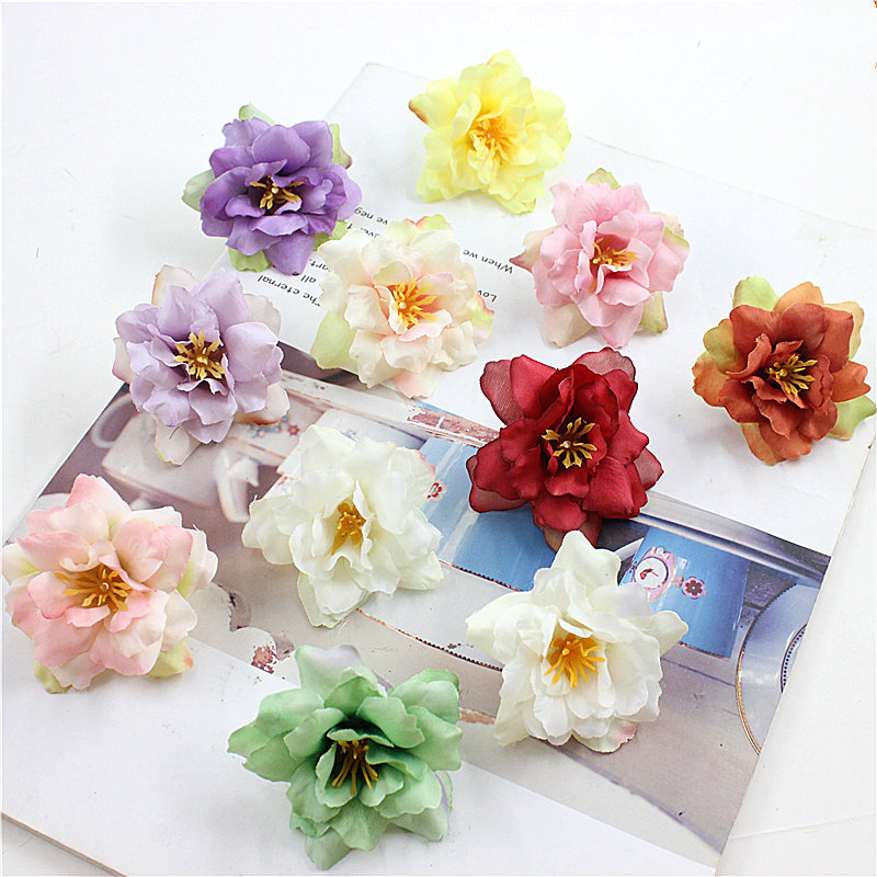 5.5 см свадебный искусственный цветок, поддельный цветок, декор, маленькая дикая роза, шелковый цветок, DIY цветочный шар, фея, цветочная арка