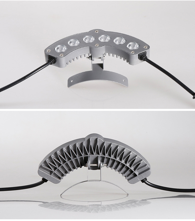 led corrugated lamp outdoor waterproof yellow light 6W Building tile roof roof building Pavilion tile surface 24v spotlight 220V