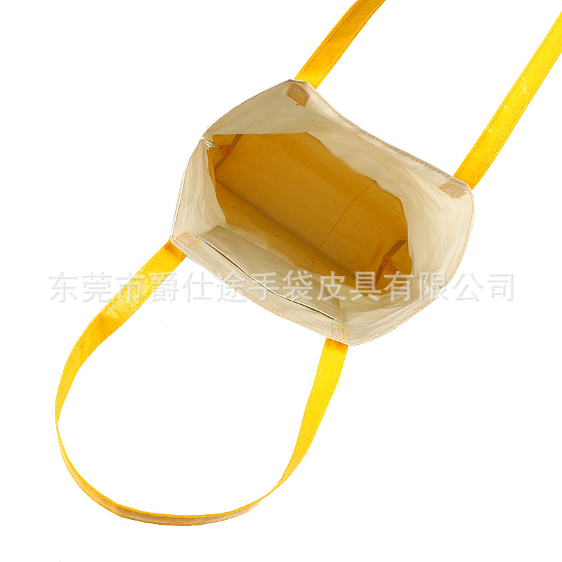 Eco-Friendly Shopping Pe Woven Tote Bag Fashion Stitching Woven Shoulder Bag Casual and Versatile Woven Shopping Bag