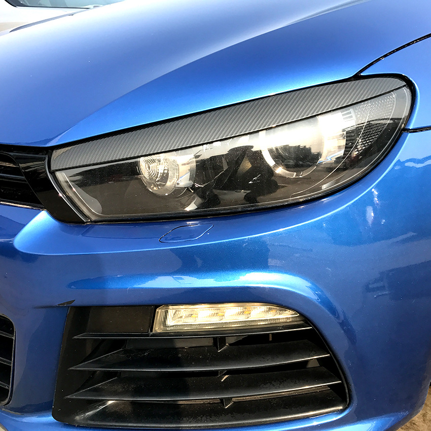 Подходит для Volkswagen Scirocco 08-17, наклейки на брови фар, модификация