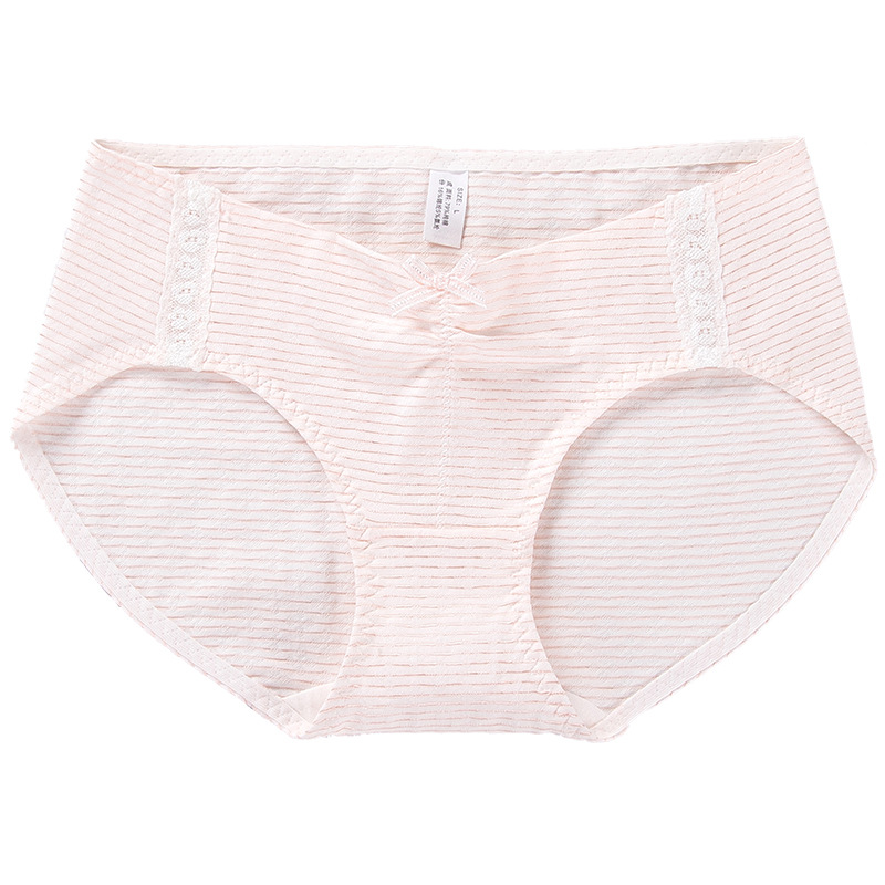 Factory direct new striped pregnant women low waist underwear U-shaped belly comfortable breathable postpartum autumn and winter triangle bottoms