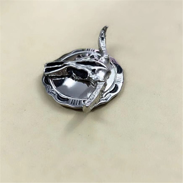 Factory Direct Sales Bull Head Decorative Buckle Personalized Retro Wallet Buckle Coin Cloth Buckle DIY Leather Goods Dollar Buckle Accessories