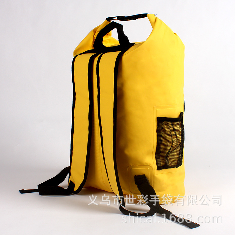 Customized Pvc Mesh Shoulder Mountaineering Bag Rainproof Storage Bucket Multi-Functional Dry and Wet Separation Outdoor Sports Bag