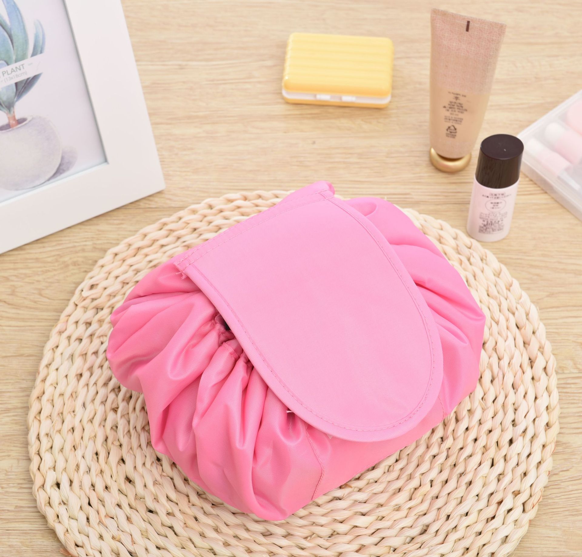 New Explosions New Color Lazy Makeup Bag Large Capacity Portable Drawstring Bag Lazy Bag Simple Makeup Bag Storage Bag