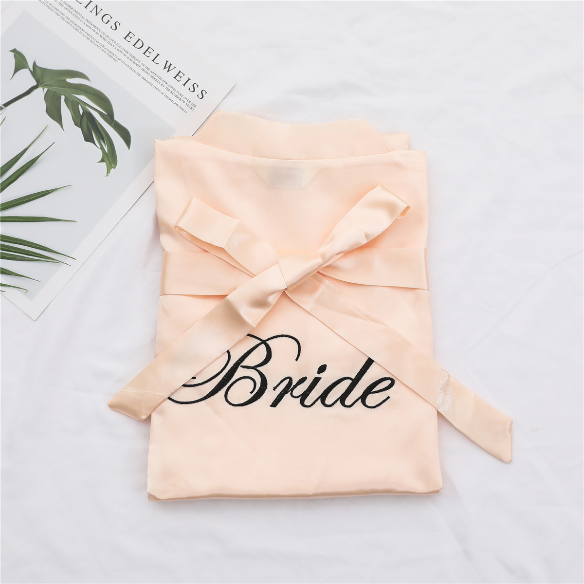 Silk Wedding Embroidery Bride Embroidery Bride Bridesmaids Bridesmaid Morning Robe Wedding Ceremony