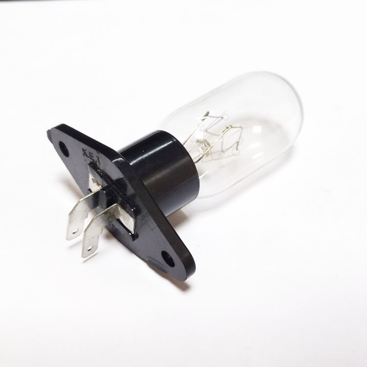 Manufacturer microwave oven accessories bulb 2A 240V 25W integrated one-piece curved foot lighting accessories