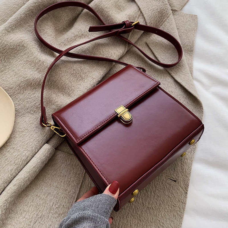 Bag Western Style Women's Bag 2019 New Fashionable Korean Texture Crossbody Bag Fashionable Simple Small Square Bag