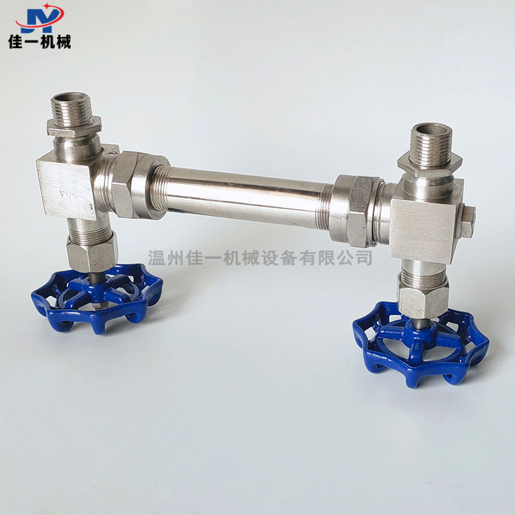 JX29W external thread glass tube level gauge threaded connection glass tube water level gauge outer wire glass tube oil level gauge