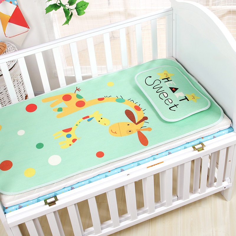 Aixiaoxiao infant Ice Silk summer mat newborn baby crib summer breathable kindergarten children's mat