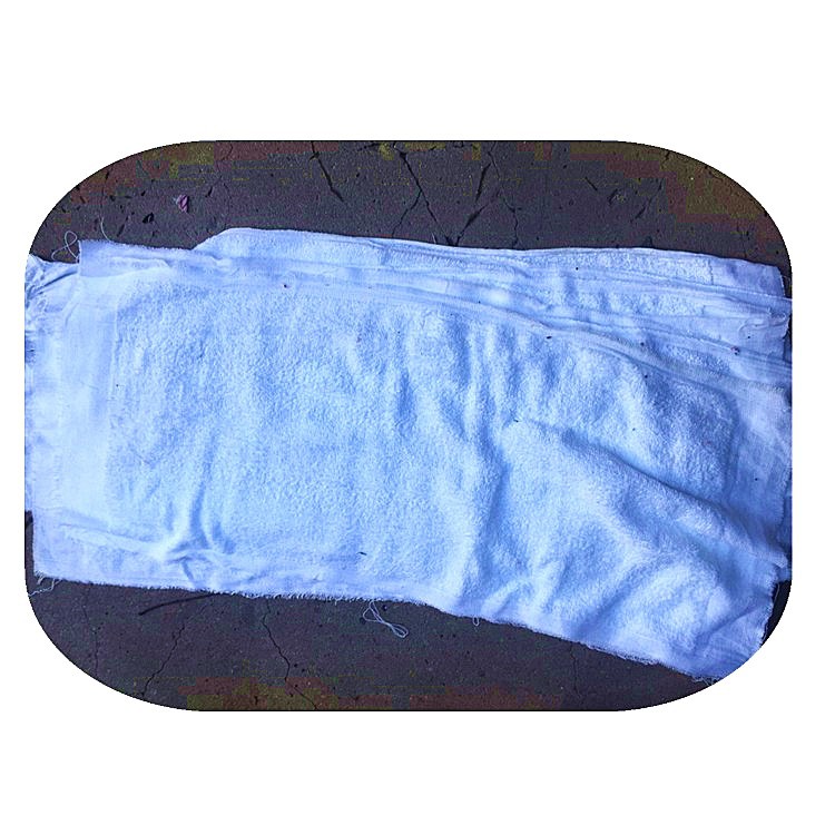 Manufacturer Supplies Cotton Chemical Fiber White Colorful Towel Head Waste Thread Cold Line Wiping Machine Cloth Water and Oil Absorbing Rag