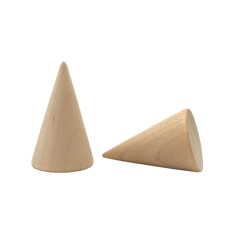 Dongshun Creative Log Cone Ring Display Rack Ring Holder Ring Bracket Jewelry Storage Rack Cabinet Display Rack