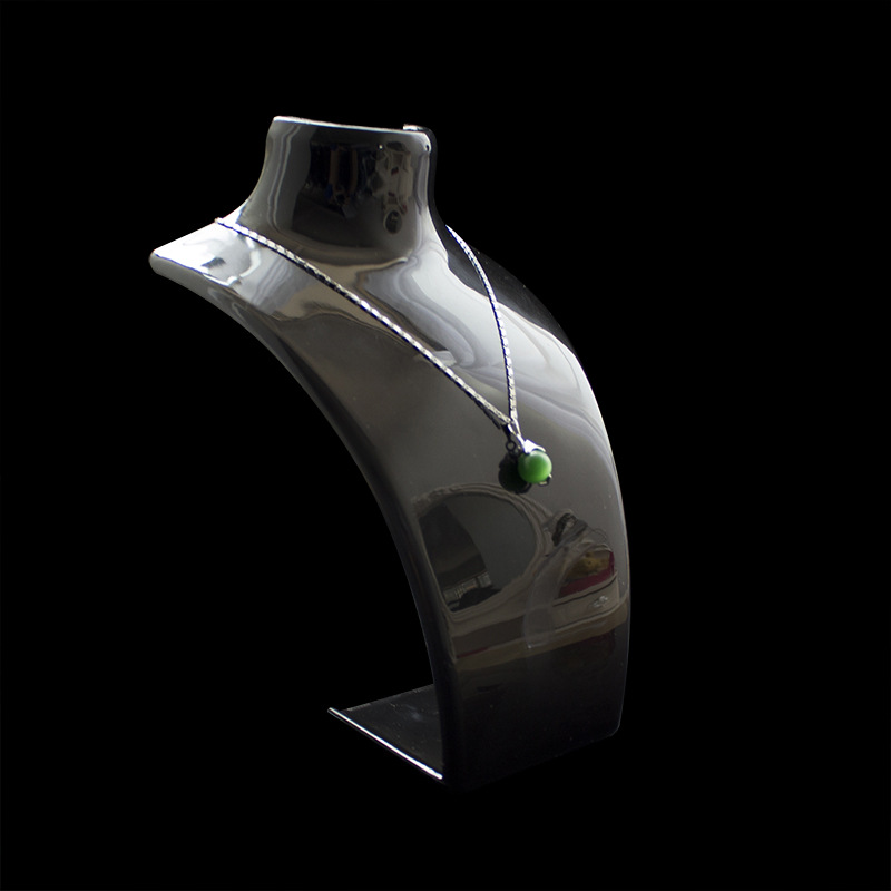 Acrylic Jewelry necklace rack neck model portrait neck pendant counter display prop holder storage rack