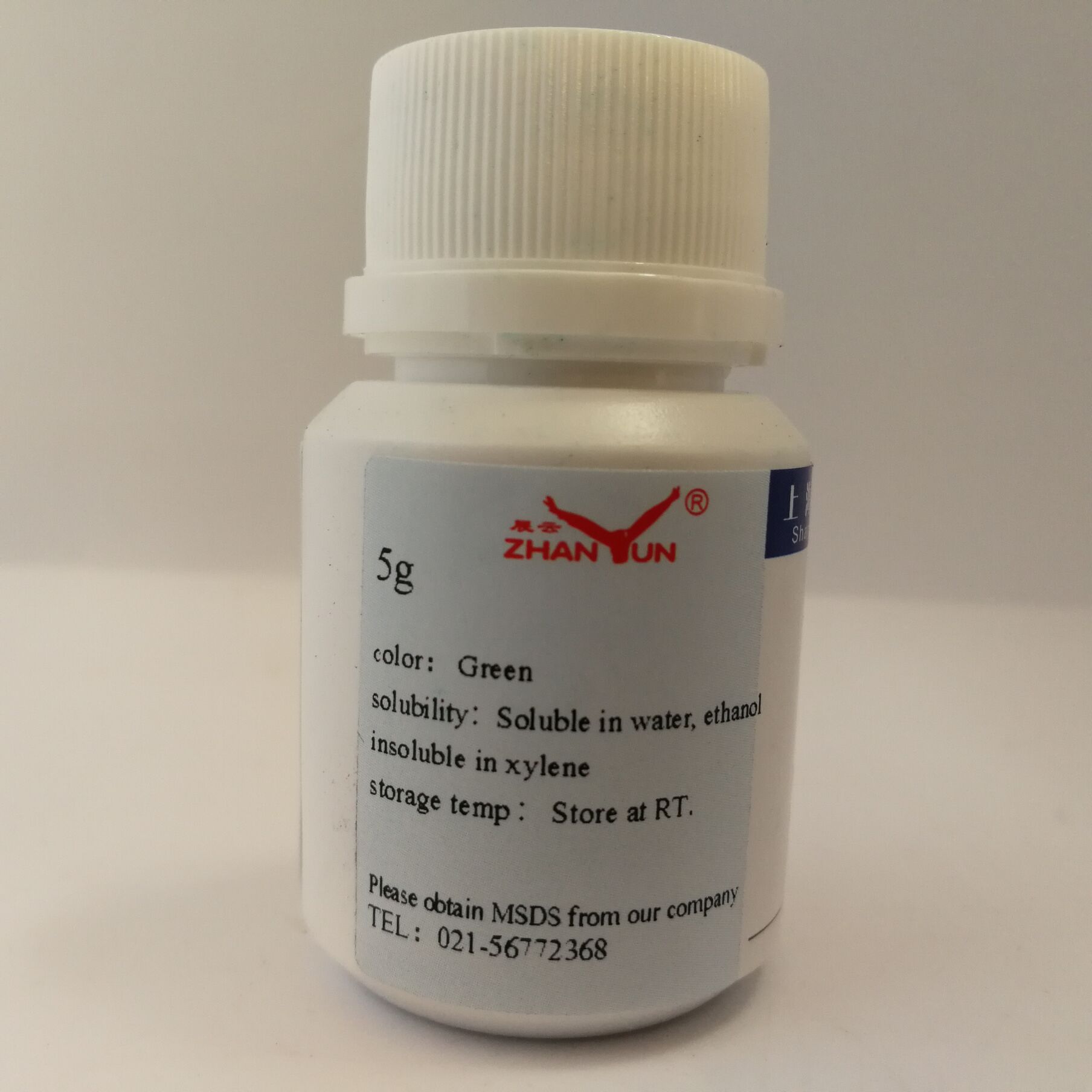 Spot Methanolic Green 5g Biological Staining Reagent 7114-03-6 for Scientific Research Directly from the Manufacturer