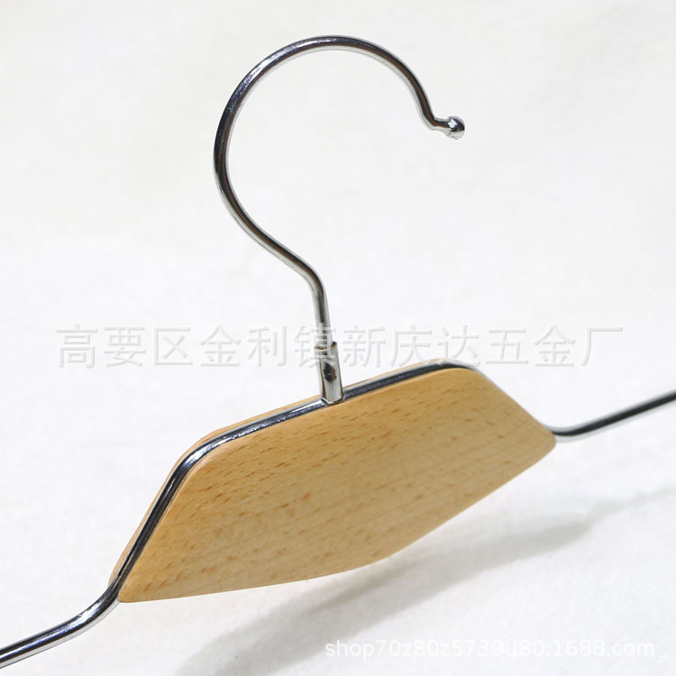 Factory Wholesale Drum Wood Iron Trouser Clip Adult Trouser Rack Clothing Store Display Hanger