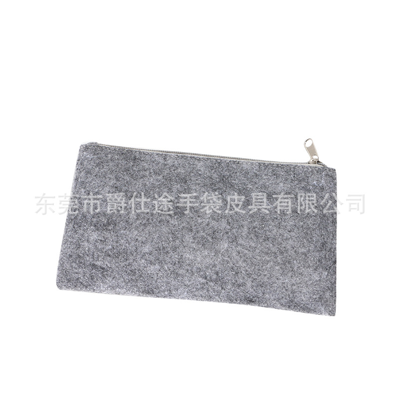 Manufacturer Customized Environmentally Friendly Felt Zipper Bag, Creative Trendy Felt Storage Bag, Fashionable Women's Felt Clutch Bag