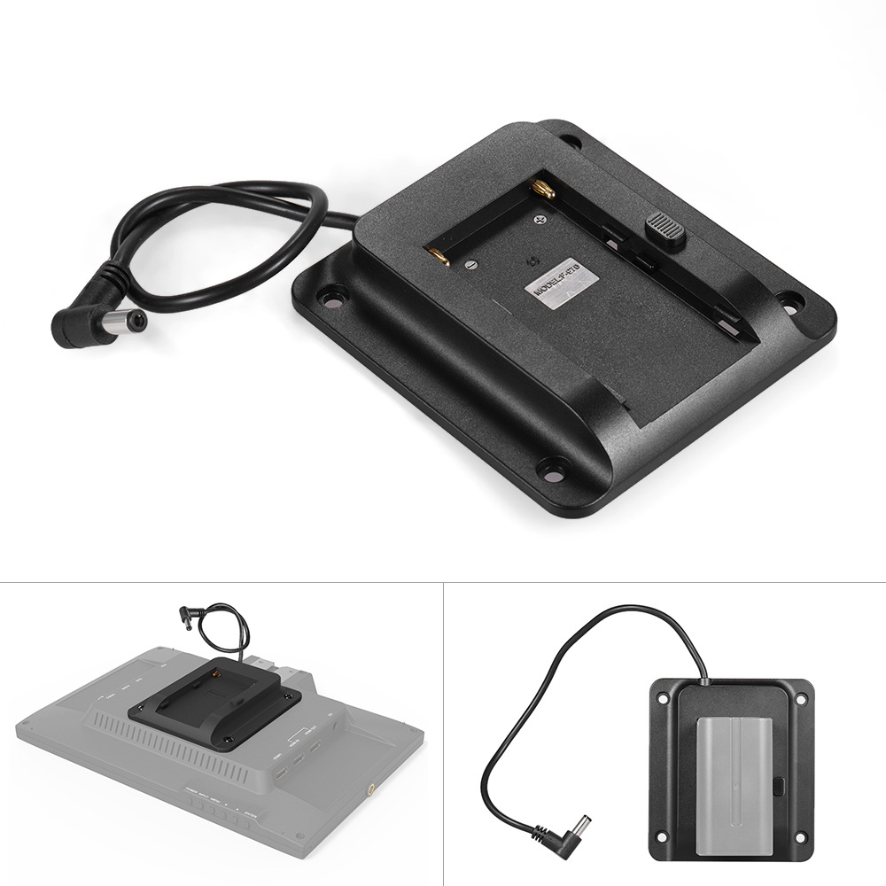 Lilip 4k Monitor VESA Battery Buckle Plate 75x75mm Sony F970 Battery Hanging Plate