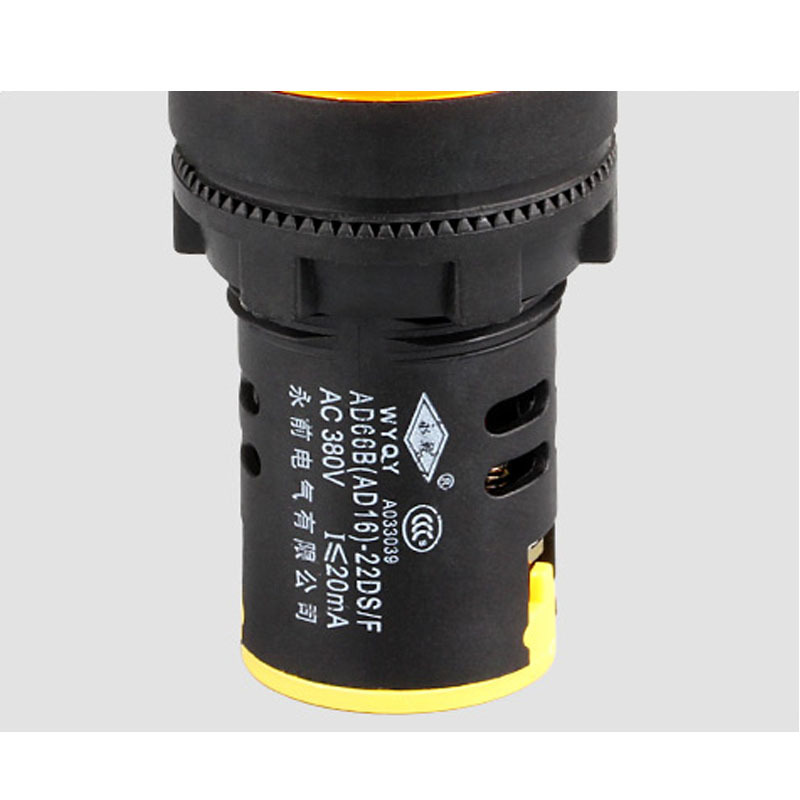 Direct supply solid color LED signal light AD16-22DS high brightness indicator light hole 22mm220v380V