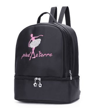 New Korean style children's dance bag storage bag Latin dance large capacity bag women's shoulder dancing backpack printed LOGO