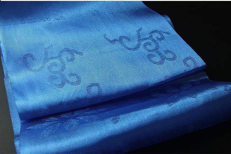 Xizang Eight Auspicious Hada Auspicious Dark Pattern Hada Xizang Mongolian Etiquette Hada Five Colors Hip Hop Blue