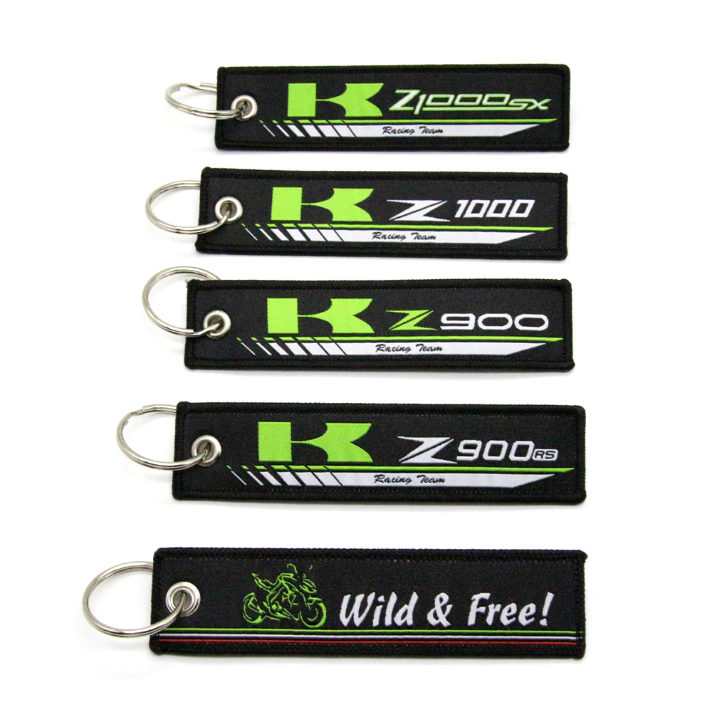 Cross-border personality trend key chain for Kawasaki motorcycle pendant universal ring simple gift