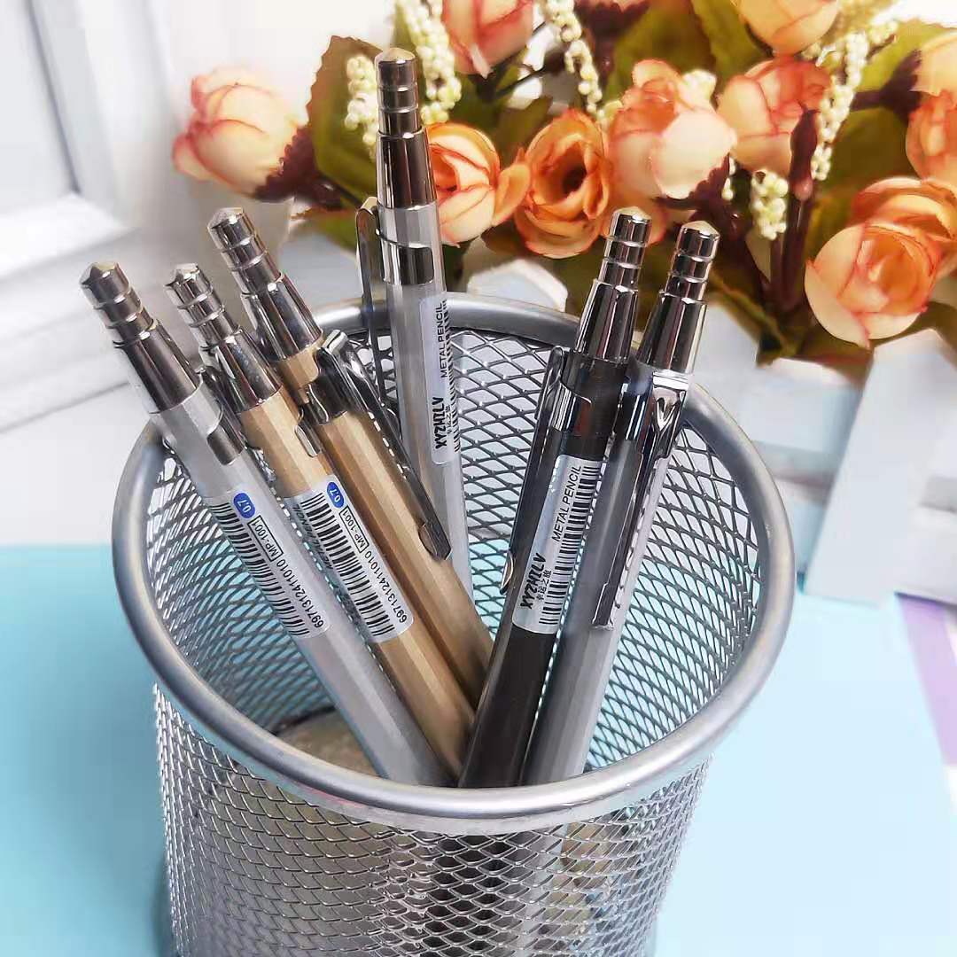 Creative new metal mechanical pencil Primary School core can be replaced to write continuous cutting-free activity pencil wholesale
