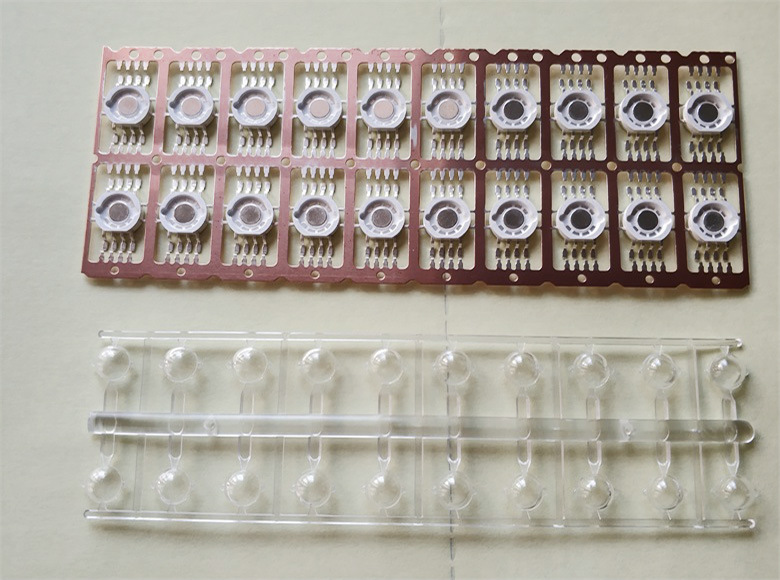 Factory Direct LED lens 60 degrees 140 degrees disposable die bar