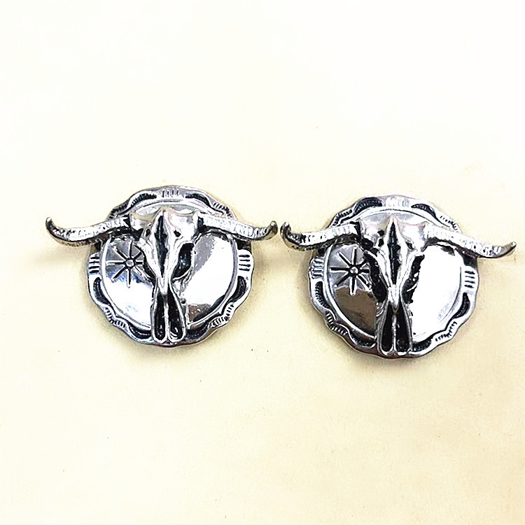 Прямая продажа, декоративная пряжка с быком, персонализированная, аксессуары для кожи