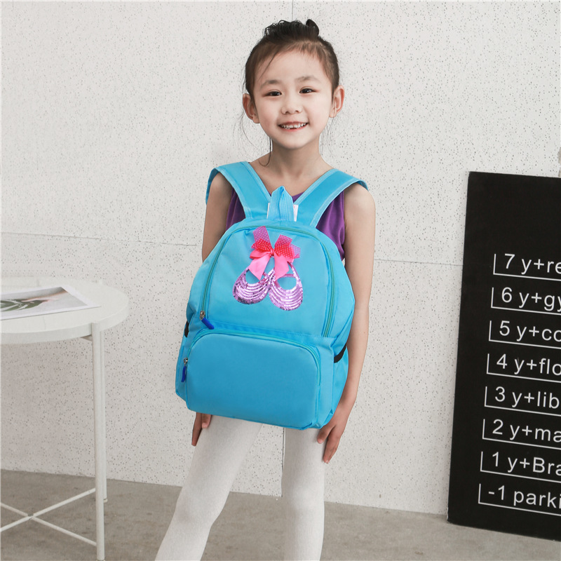 Dance Bag Children's Shoulder Dance Storage Backpack Latin Ballet Bag Girl Princess Dance Bag Printing LOGO