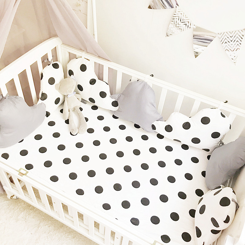 Cross-border ins bed cover baby bedding baby cotton bed cover baby bedding set children bed cover bed sheet cotton