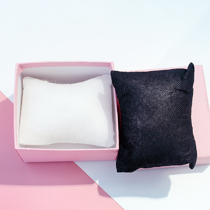 Customized production wholesale watch box small pillow jewelry box small pillow core pillow bag bracelet display small pillow manufacturer