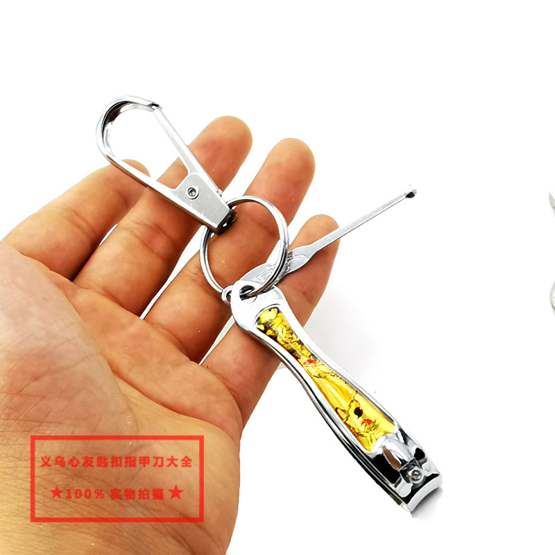 363 nail clippers iron buckle suit 641 nail clippers iron buckle ear digging three-piece set Yiwu small goods self-produced and sold
