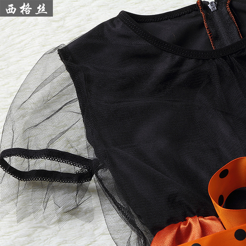 2020 European and American Costume Children's Performance Suit Costume cosplay Children's Halloween Witch Cloak Costume