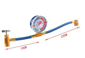 R134A automobile air conditioning refrigerant snow refrigerant fluorometer supplementary filling hose detection tool M14 1/2