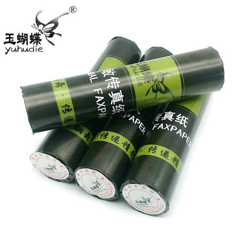 high quality jade butterfly 210 x 30 thermal paper A4 fax paper 210 HD fax machine thermal paper foot rice postage