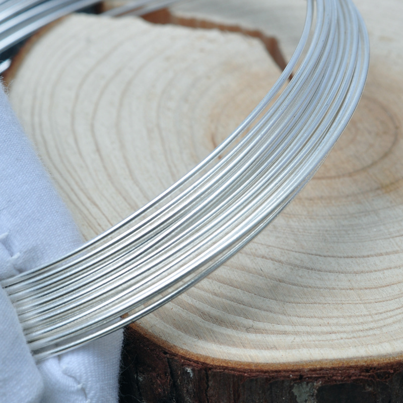 S999 Pure Silver Wire, Sterling Silver Wire, Wood Inlay, Filigree Enamel Hand-Wound Braided DIY Accessories, Silver Rod