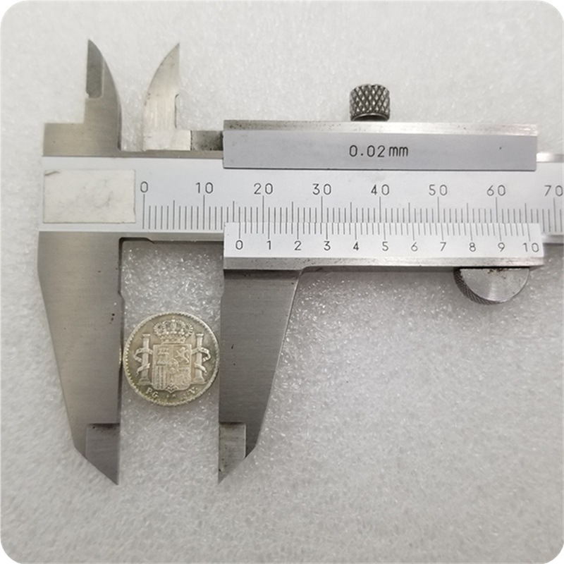 Antique Crafts Puerto Rico 1896 Brass Material Foreign Commemorative Coins Silver Dollar # 2094