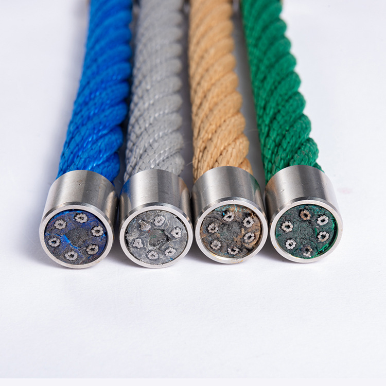 16MM Outdoor Adventure amusement net rope clip steel wire six-Strand Amusement composite rope
