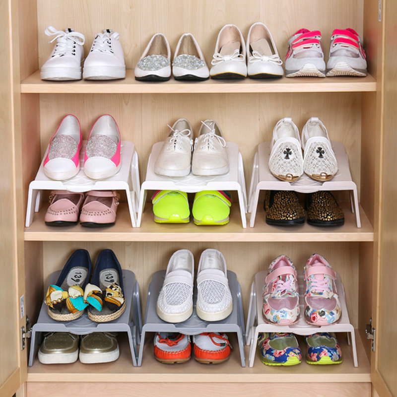 Wardrobe partition simple storage rack space-saving storage shoe holder household dormitory storage layered multifunctional shoe rack